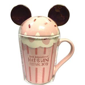 2019 Disney Parks Epcot International Food & Wine Festival Minnie Cupcake Mug